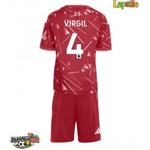 Liverpool Virgil van Dijk #4 Kotipaita Lapsille 2026-27 Lyhythihainen (+ shortsit)